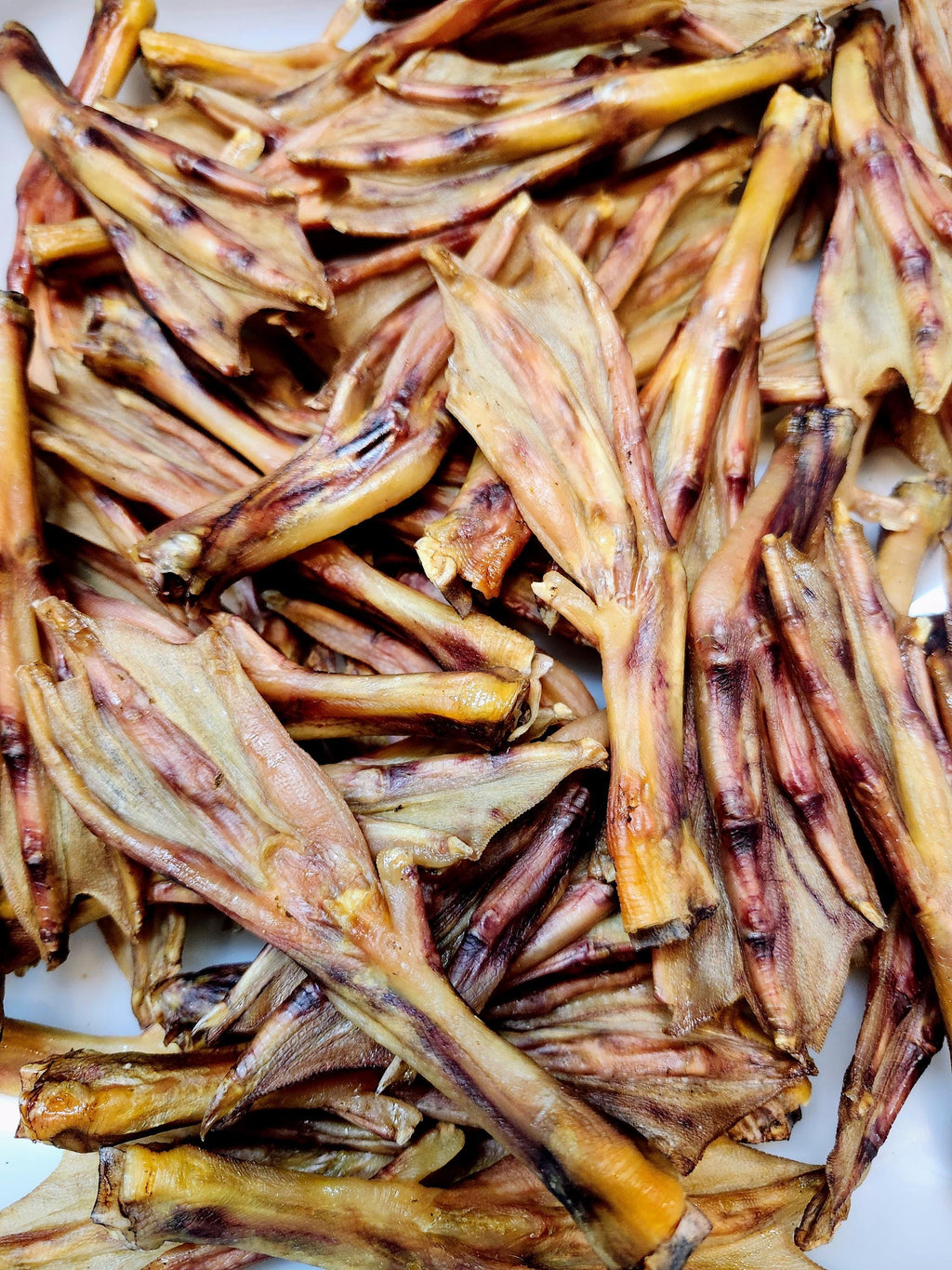 Crunchy Dehydrated Duck Feet - 8  - Healthy Chew for Pets