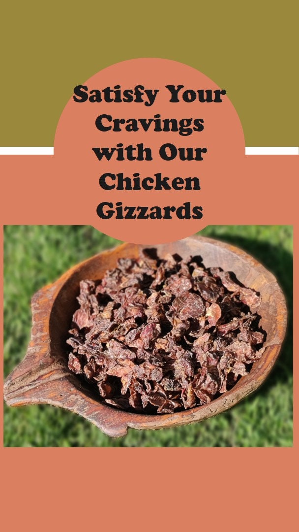 Chicken Gizzards - 4 oz, Healthy Pet Treats, All-Natural