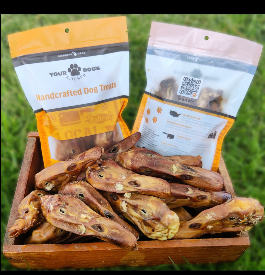 5 Pack of Dehydrated Duck Heads