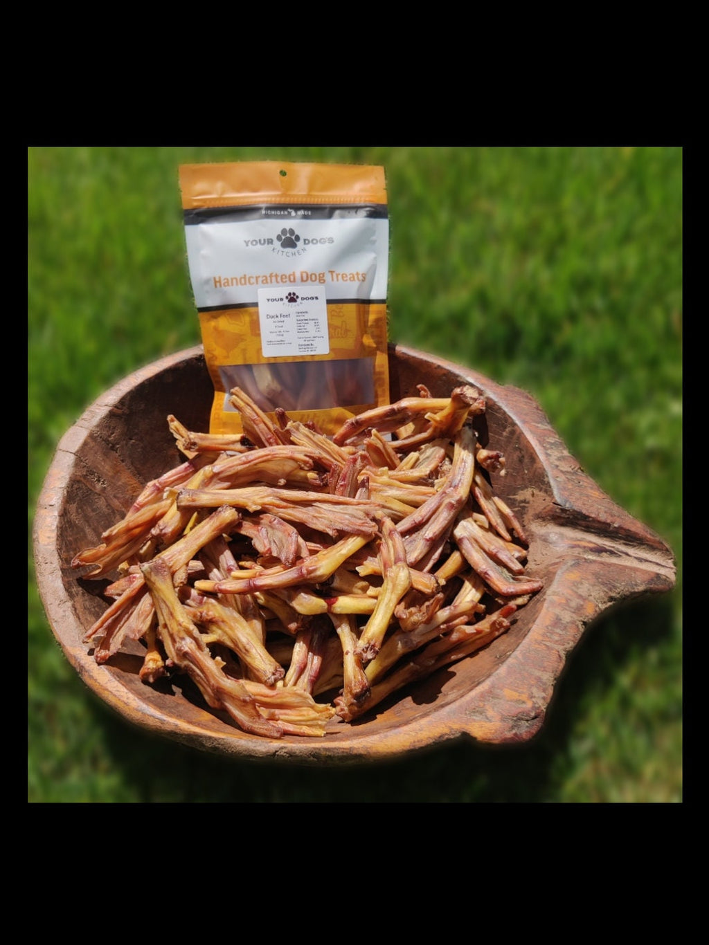 Crunchy Dehydrated Duck Feet - 8  - Healthy Chew for Pets